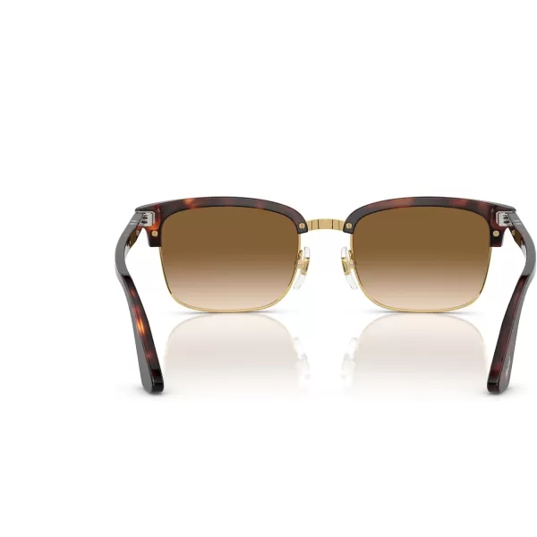 Persol Mens PO3327S Rectangular Sunglasses Havana 54 mmPersol Mens PO3327S Rectangular Sunglasses Havana 54 mm