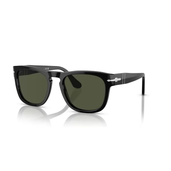 Persol Mens PO3333S Elio Square Sunglasses Black 51 mmPersol Mens PO3333S Elio Square Sunglasses Black 51 mm