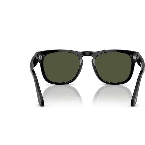 Persol Mens PO3333S Elio Square Sunglasses Black 51 mmPersol Mens PO3333S Elio Square Sunglasses Black 51 mm