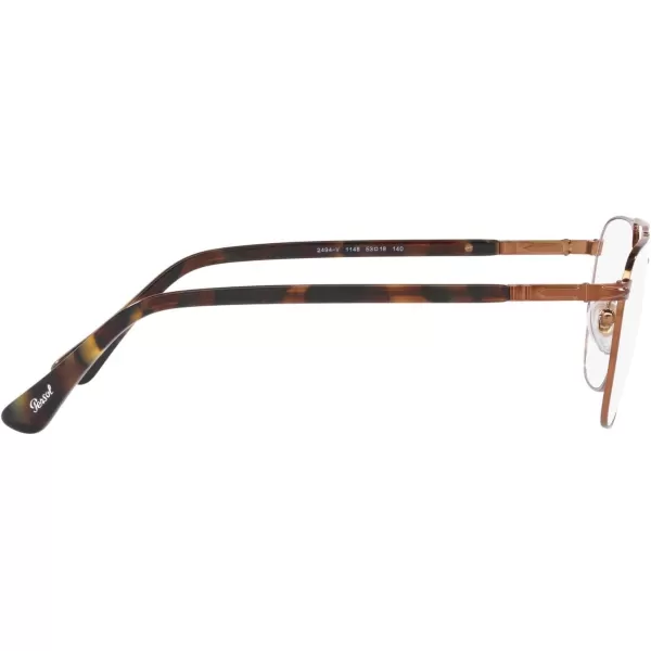 Persol Mens Po2494v Square Prescription Eyewear FramesBrownDemo Lens