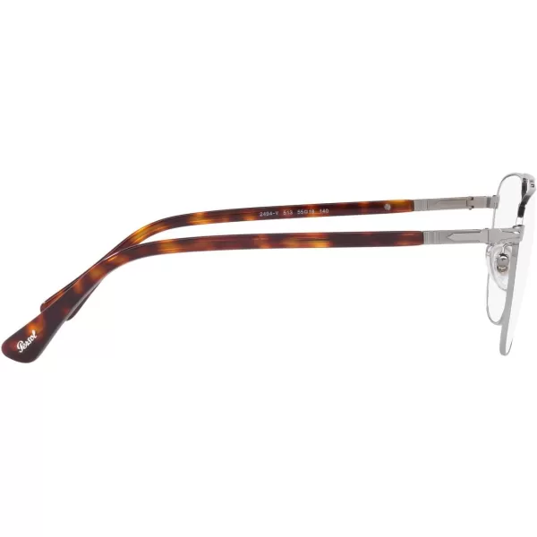 Persol Mens Po2494v Square Prescription Eyewear FramesGunmetalDemo Lens