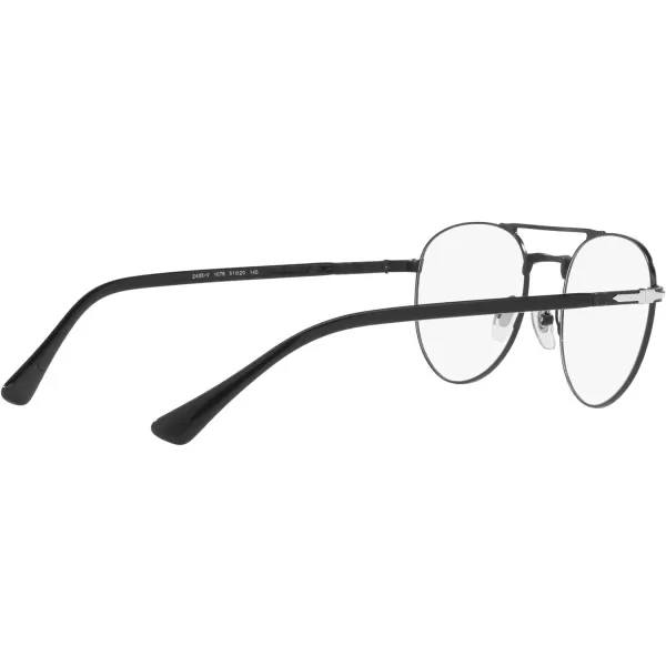 Persol Mens Po2495v Round Prescription Eyewear FramesBlackDemo Lens