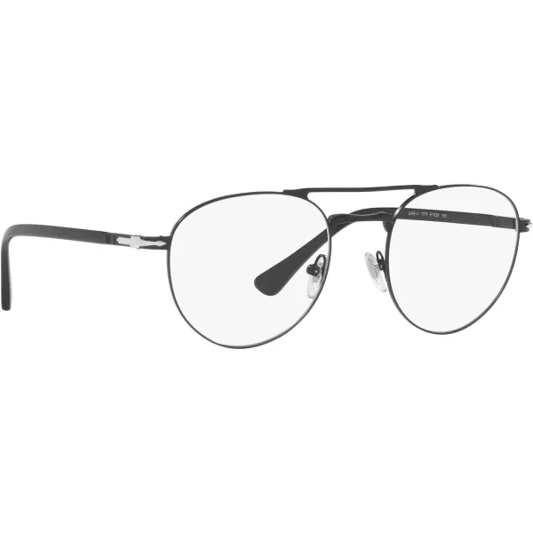 Persol Mens Po2495v Round Prescription Eyewear FramesBlackDemo Lens