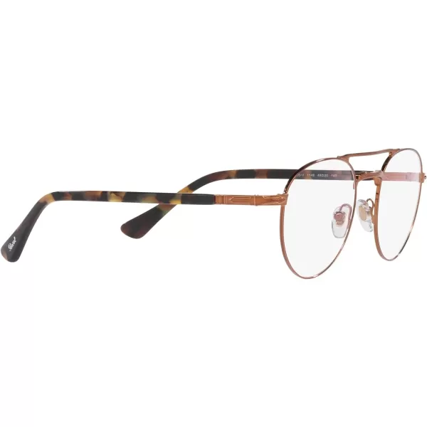 Persol Mens Po2495v Round Prescription Eyewear FramesBrownDemo Lens