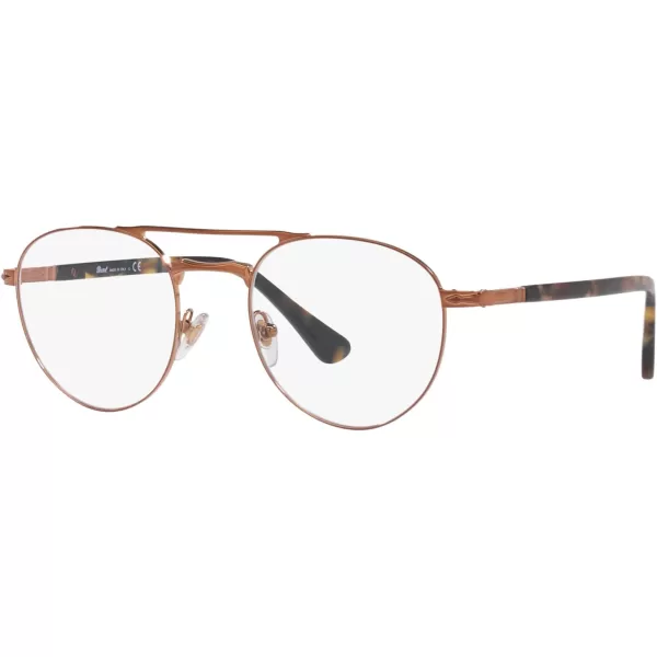 Persol Mens Po2495v Round Prescription Eyewear FramesBrownDemo Lens