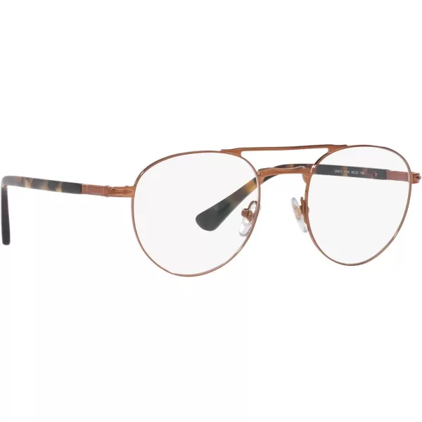 Persol Mens Po2495v Round Prescription Eyewear FramesBrownDemo Lens