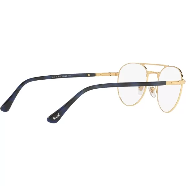 Persol Mens Po2495v Round Prescription Eyewear FramesGoldDemo Lens