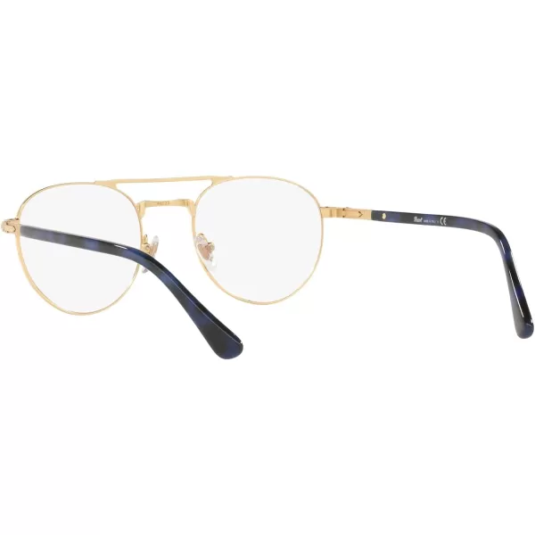 Persol Mens Po2495v Round Prescription Eyewear FramesGoldDemo Lens