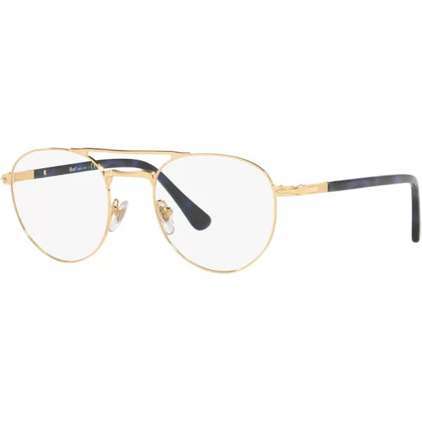 Persol Mens Po2495v Round Prescription Eyewear FramesGoldDemo Lens