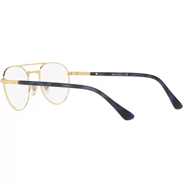 Persol Mens Po2495v Round Prescription Eyewear FramesGoldDemo Lens