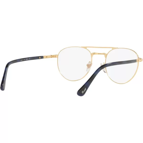 Persol Mens Po2495v Round Prescription Eyewear FramesGoldDemo Lens