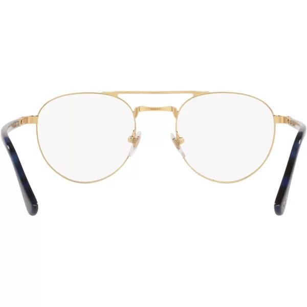 Persol Mens Po2495v Round Prescription Eyewear FramesGoldDemo Lens