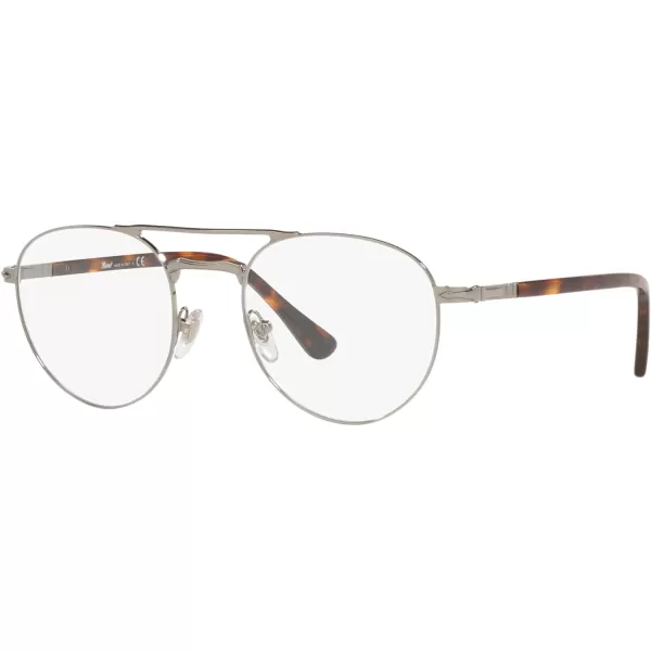 Persol Mens Po2495v Round Prescription Eyewear FramesGunmetalDemo Lens