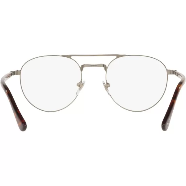 Persol Mens Po2495v Round Prescription Eyewear FramesGunmetalDemo Lens