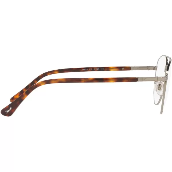 Persol Mens Po2495v Round Prescription Eyewear FramesGunmetalDemo Lens