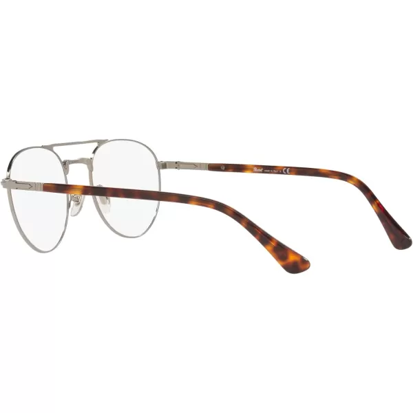 Persol Mens Po2495v Round Prescription Eyewear FramesGunmetalDemo Lens