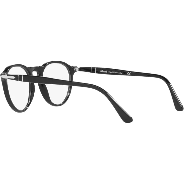 Persol Mens Po3286v Round Prescription Eyewear FramesBlackDemo Lens