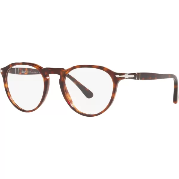 Persol Mens Po3286v Round Prescription Eyewear FramesHavanaDemo Lens