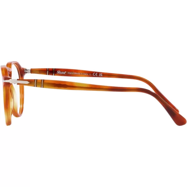 Persol Mens Po3286v Round Prescription Eyewear FramesTerra Di SienaDemo Lens