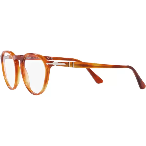 Persol Mens Po3286v Round Prescription Eyewear FramesTerra Di SienaDemo Lens