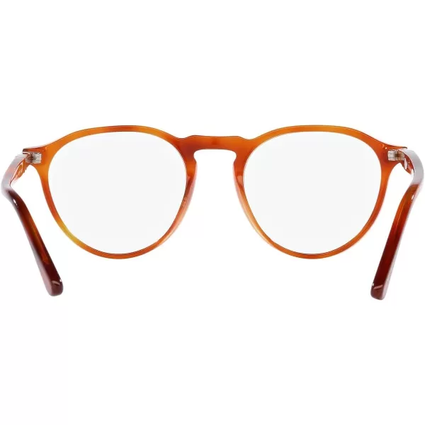 Persol Mens Po3286v Round Prescription Eyewear FramesTerra Di SienaDemo Lens