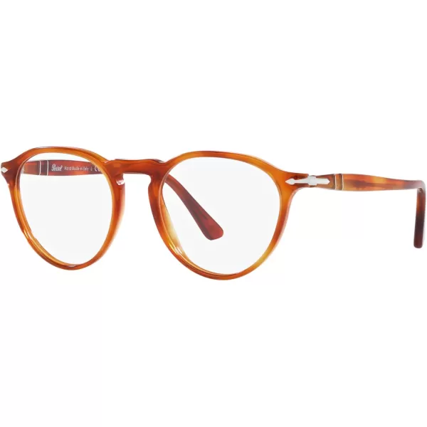 Persol Mens Po3286v Round Prescription Eyewear FramesTerra Di SienaDemo Lens