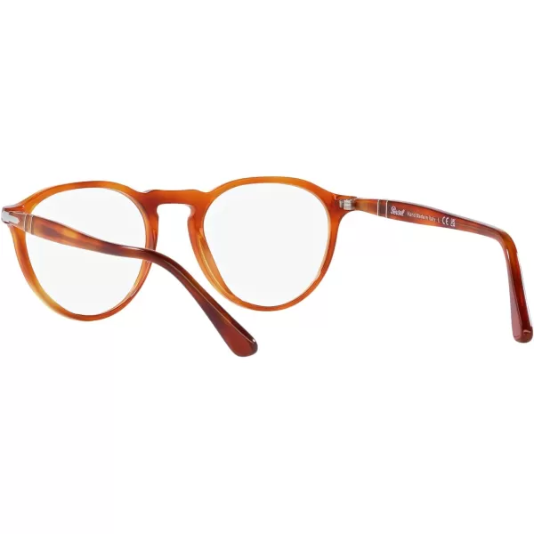 Persol Mens Po3286v Round Prescription Eyewear FramesTerra Di SienaDemo Lens