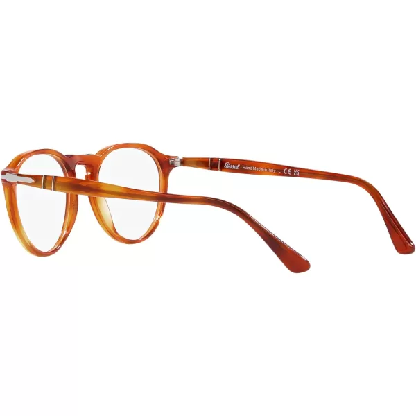 Persol Mens Po3286v Round Prescription Eyewear FramesTerra Di SienaDemo Lens