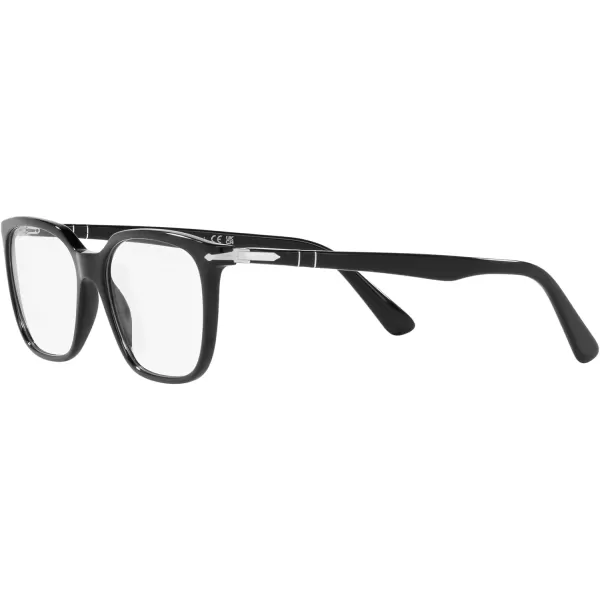 Persol Mens Po3298v Rectangular Prescription Eyewear FramesBlackDemo Lens