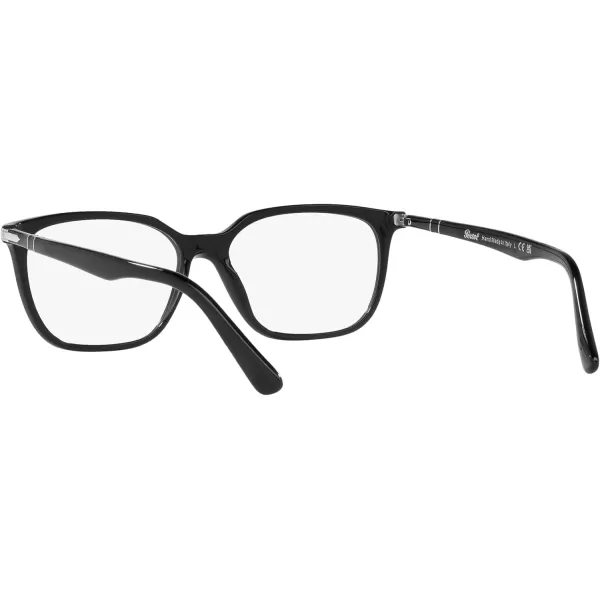 Persol Mens Po3298v Rectangular Prescription Eyewear FramesBlackDemo Lens