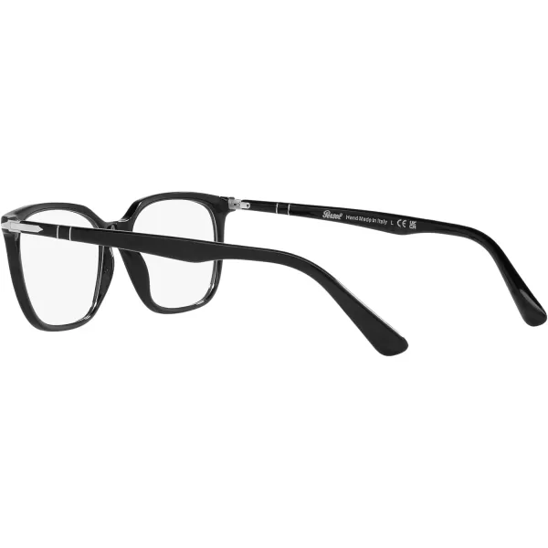 Persol Mens Po3298v Rectangular Prescription Eyewear FramesBlackDemo Lens