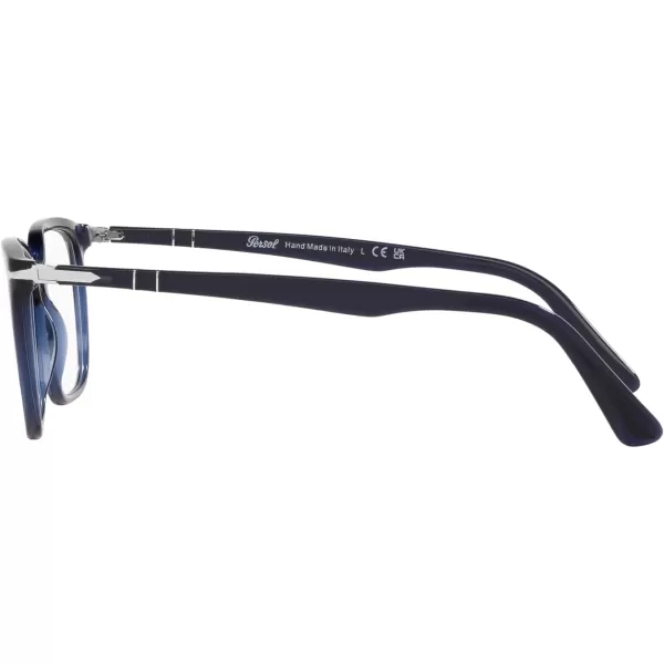 Persol Mens Po3298v Rectangular Prescription Eyewear FramesCobaltoDemo Lens