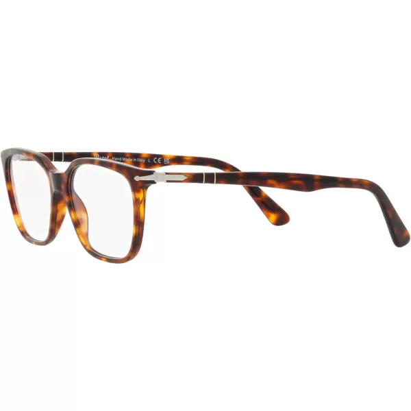 Persol Mens Po3298v Rectangular Prescription Eyewear FramesHavanaDemo Lens