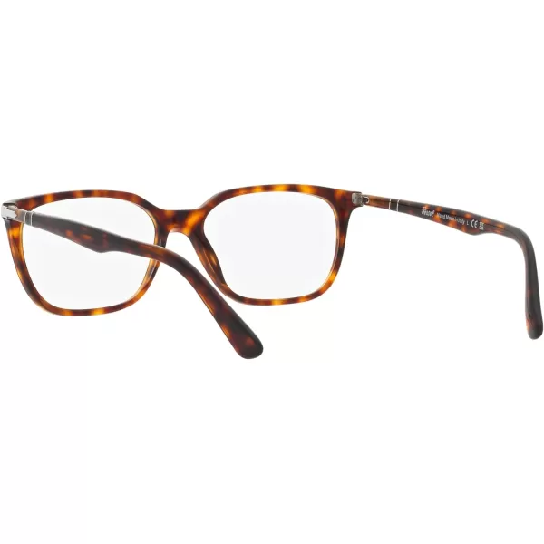 Persol Mens Po3298v Rectangular Prescription Eyewear FramesHavanaDemo Lens
