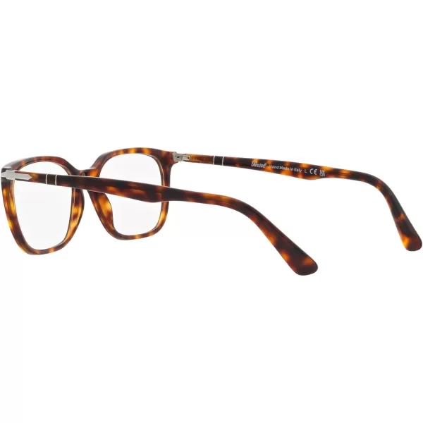 Persol Mens Po3298v Rectangular Prescription Eyewear FramesHavanaDemo Lens