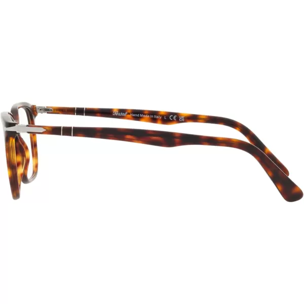 Persol Mens Po3298v Rectangular Prescription Eyewear FramesHavanaDemo Lens