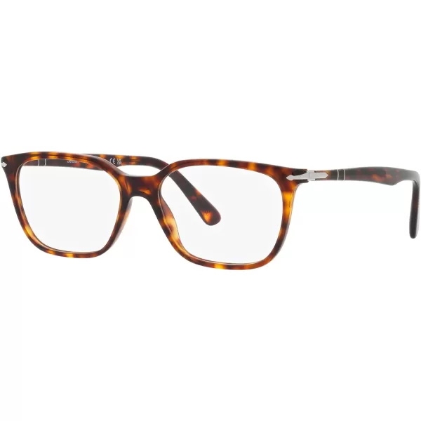 Persol Mens Po3298v Rectangular Prescription Eyewear FramesHavanaDemo Lens