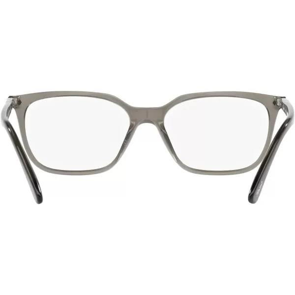 Persol Mens Po3298v Rectangular Prescription Eyewear FramesTaupe Grey TransparentDemo Lens