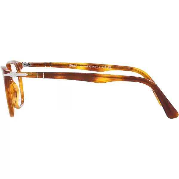 Persol Mens Po3298v Rectangular Prescription Eyewear FramesTerra Di SienaDemo Lens