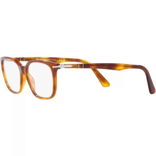 Persol Mens Po3298v Rectangular Prescription Eyewear FramesTerra Di SienaDemo Lens