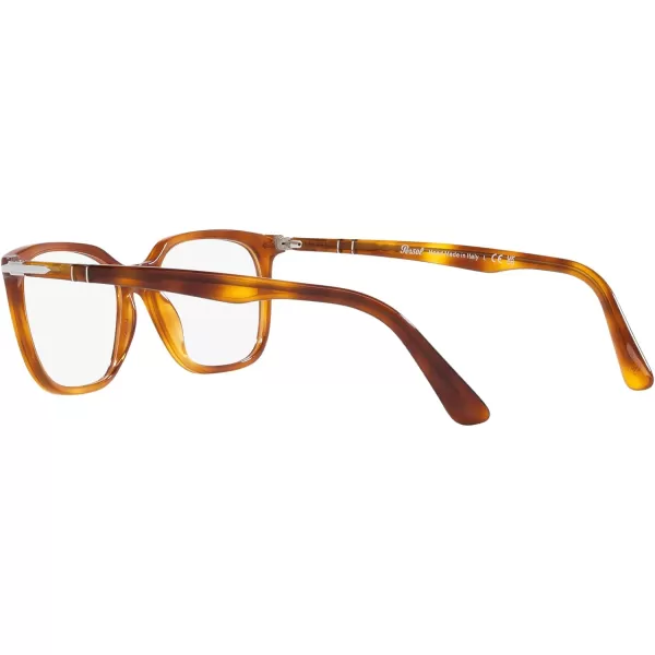 Persol Mens Po3298v Rectangular Prescription Eyewear FramesTerra Di SienaDemo Lens