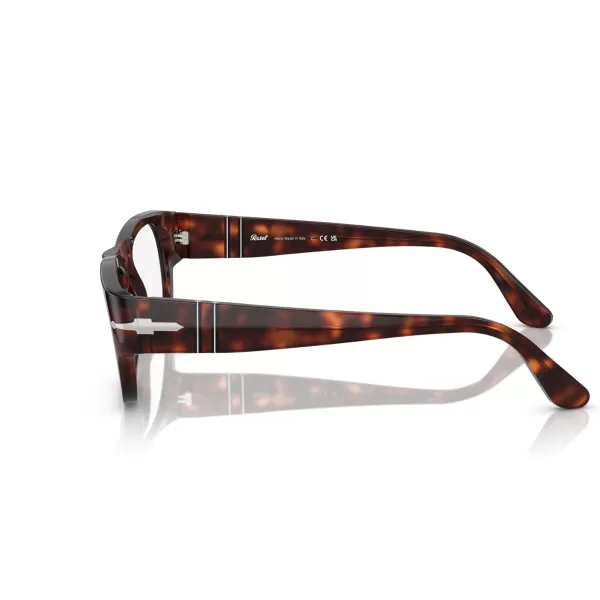 Persol Mens Po3324v Square Prescription Eyewear FramesHavanaDemo Lens