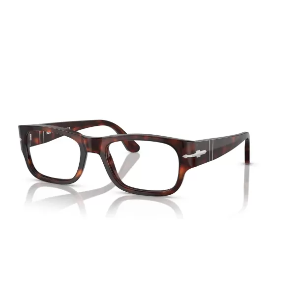 Persol Mens Po3324v Square Prescription Eyewear FramesHavanaDemo Lens