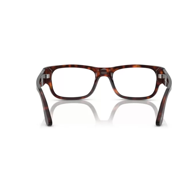 Persol Mens Po3324v Square Prescription Eyewear FramesHavanaDemo Lens