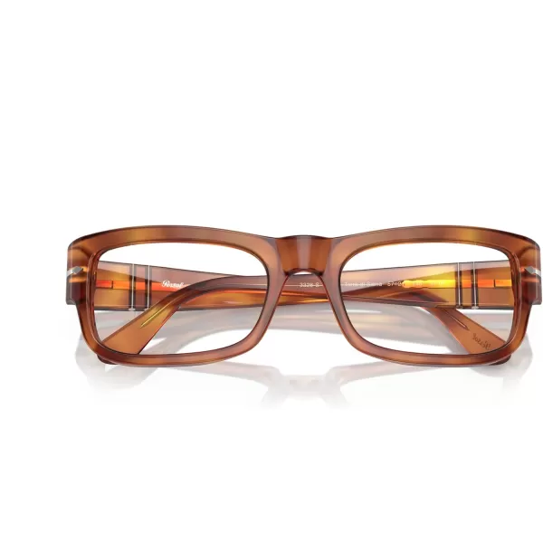 Persol Mens Po3326s Square SunglassesTerra Di SienaTransitions Clear to Brown
