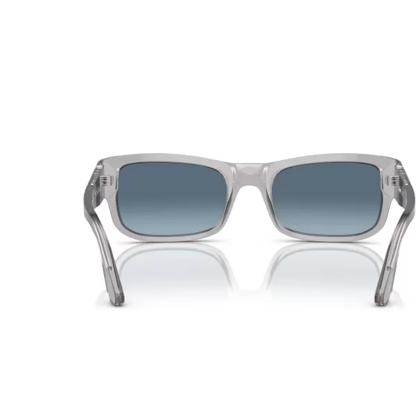 Persol Mens Po3326s Square SunglassesTransparent Grey