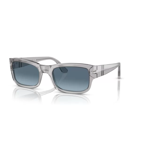 Persol Mens Po3326s Square SunglassesTransparent Grey