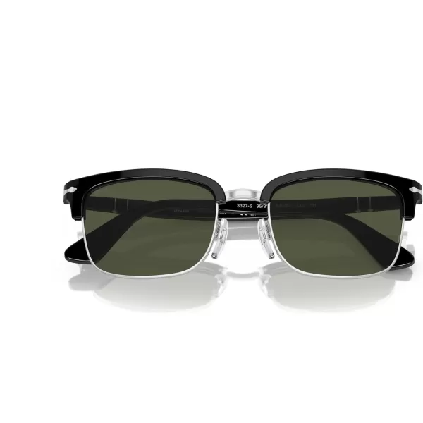 Persol Mens Po3327s Rectangular SunglassesBlack