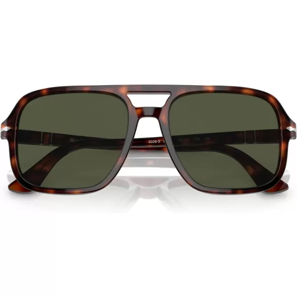 Persol Mens Po3328s Aviator SunglassesHavana