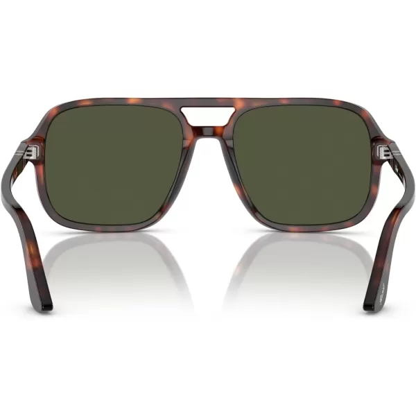 Persol Mens Po3328s Aviator SunglassesHavana